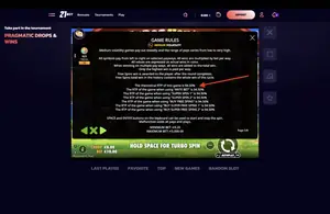 The Dog House Megaways 1000 RTP 94.50% at 21bit24 — game rules screen