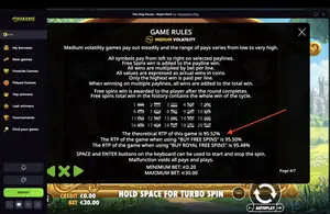 The Dog House Royal Hunt RTP 95.52% at Drakaris — game rules screen
