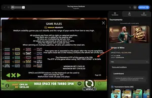 The Dog House Multihold RTP 94.10% at Mr Punter — game rules screen