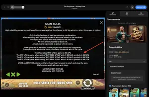 The Dog House Muttley Crew RTP 94.47% at Mr Punter — game rules screen
