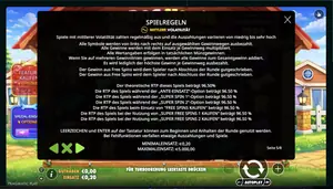 The Dog House Megaways 1000 RTP 96.50% at RX — game rules screen
