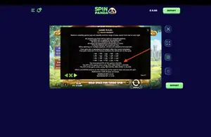 The Dog House Royal Hunt RTP 94.52% at SpinPanda — game rules screen