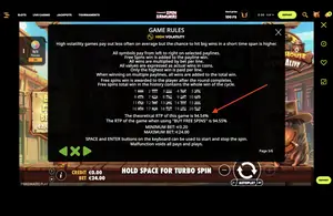 The Dog House Dog or Alive RTP 94.54% at Spin Samurai — game rules screen